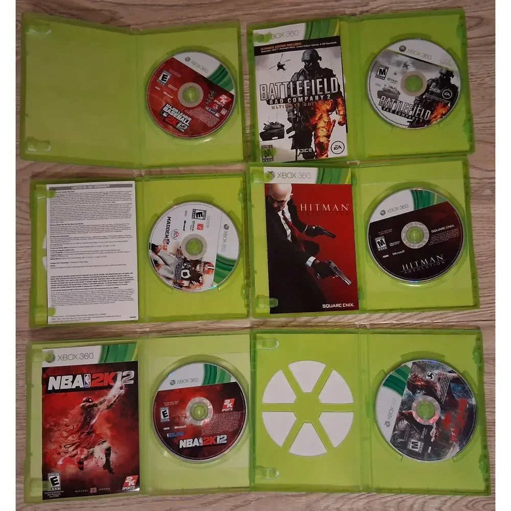 Lot Of 6 Xbox 360 Video Games Pre-owned Untested Sports and Shooter Games